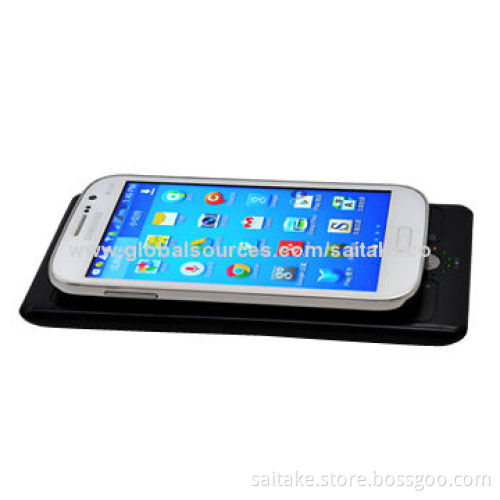 Wireless power bank, Li-poly battery, 6,000mAh QI wireless standard for Samsung, iPhone, smartphone